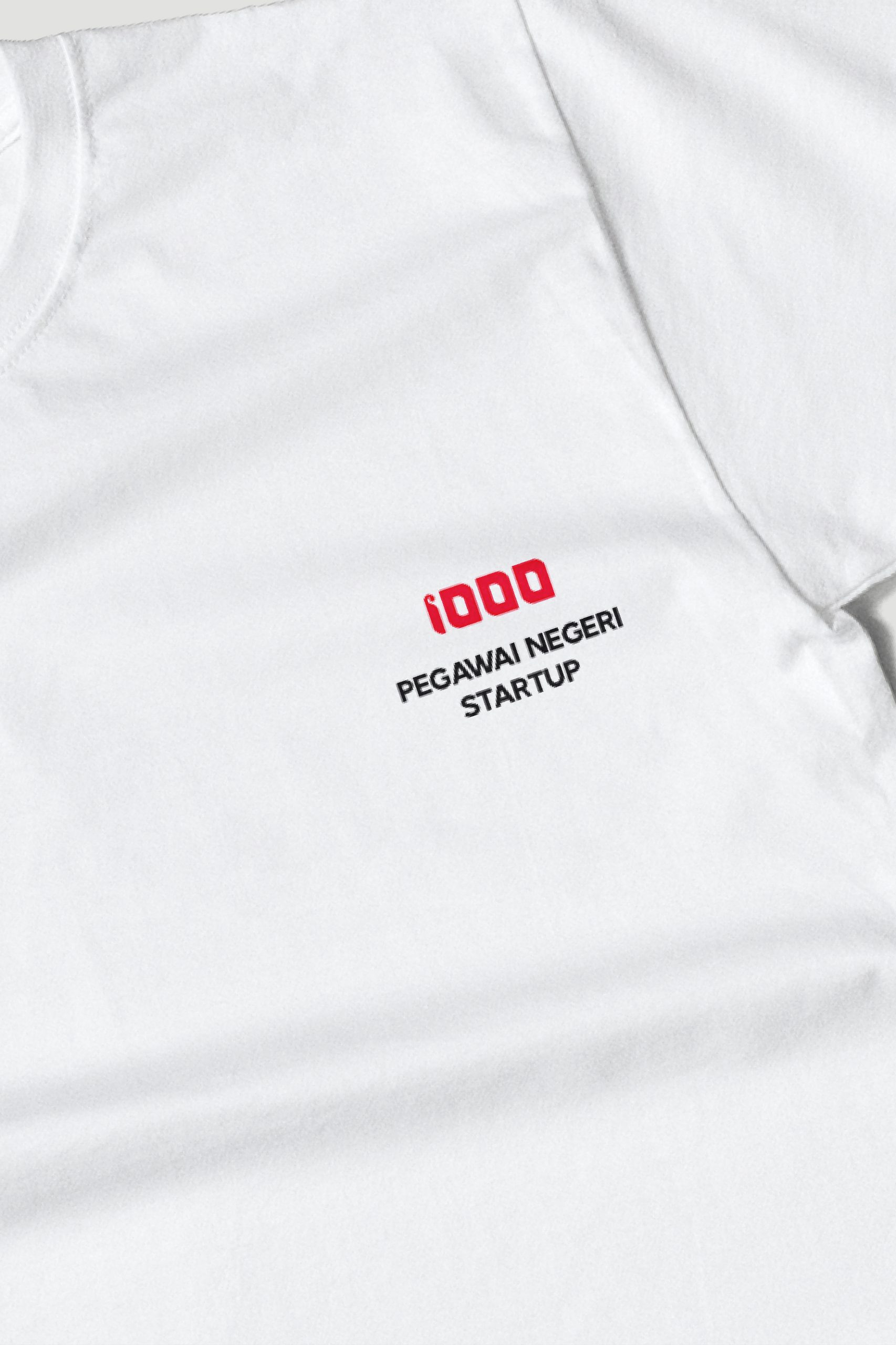 Basic T-Shirt with Customized Illustration and Graphic for 1000 Digital StartUp
