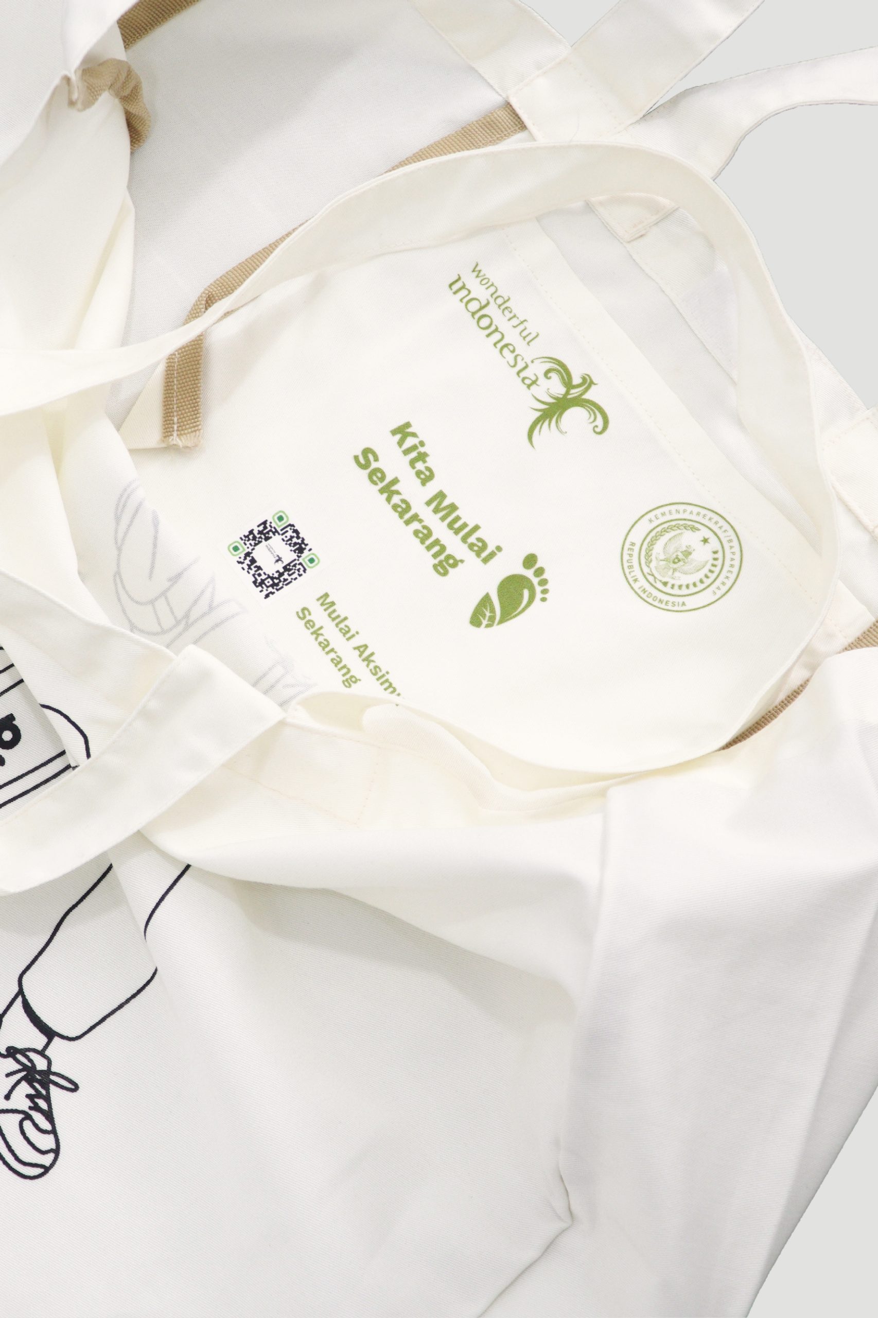 Folding Tote Bag - Kita Mulai Sekarang - KEMENPAREKRAF